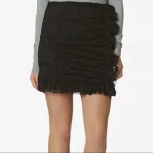 Avec Les Filles Lace Mini Skirt